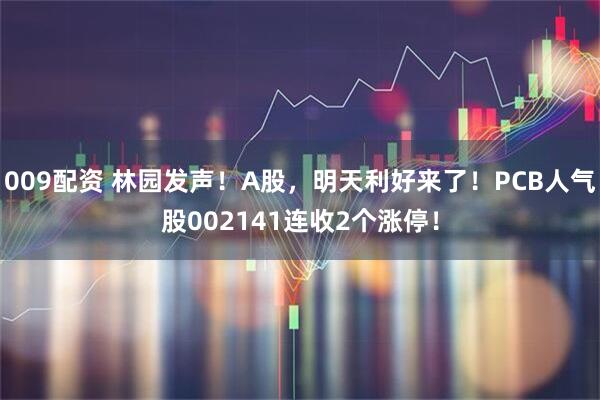009配资 林园发声！A股，明天利好来了！PCB人气股002141连收2个涨停！